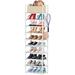 Rebrilliant 20 Pair Shoe Rack Metal in White | 78.7 H x 17.6 W x 12 D in | Wayfair D692D7994ACA430B9F4A8765068AF16A