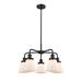 Longshore Tides Cone 5 - Light Glass Dimmable Cone Chandelier Glass in Gray/Black | 14.75 H x 24.25 W x 24.25 D in | Wayfair