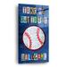 Williston Forge Take Me Out To The Ballgame On Plastic/Acrylic by Design Turnpike Print Plastic/Acrylic in White | 24 H x 12 W x 0.2 D in | Wayfair