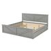 Gracie Oaks Braeton Storage Panel Headboard Bed Wood in Gray | 38.7 H x 80 W x 81.9 D in | Wayfair D5A7F91A9F45481D91D9F9B5BE4AAED4