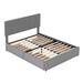 Latitude Run® Makailee Storage Panel Headboard Bed Upholstered/Velvet in Gray | 41 H x 57.7 W x 77.8 D in | Wayfair