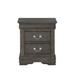 Charlton Home® Dejha 2 - Drawer Nightstand Wood in Gray | 24 H x 21 W x 15 D in | Wayfair 4C29BB601BE04FAD888B5AB564F00CF2