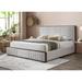 Latitude Run® Wengert Standard Bed Chenille/Upholstered in Gray | 50 H x 83 W x 87 D in | Wayfair 3FE2132E692749138D4C062647CCC4CD