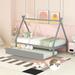 Isabelle & Max™ Ajda Daybed w/ Trundle in Gray | 59.1 H x 46.5 W x 78.2 D in | Wayfair 113396EE34564286B049E08F6ECDD3CD