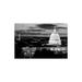 Ebern Designs City Lit up at Dusk, Washington D.C, USA (Black & White) - No Frame Print /Acrylic in Black/White | 16 H x 24 W x 0.25 D in | Wayfair