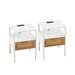 17 Stories Sooad Nightstand Wood in White | 21.26 H x 15.75 W x 13.78 D in | Wayfair D9E1E783AA4F4438B18AA12D26DF96DA