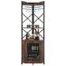 17 Stories Smiga Bar Cabinet Wood/Metal in Brown | 48.4251 H x 22.4409 W x 8.2677 D in | Wayfair EEA4C331F53C43C18570C3B07B6B9024