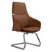 Orren Ellis Stiller Conference Chair Upholstered, Metal in Brown | 42.12 H x 24.8 W x 22.04 D in | Wayfair F990657412F04B81A2B103D6F893C205