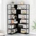 17 Stories Sofea Bookcase in Black | 70.9 H x 37.4 W x 37.4 D in | Wayfair B530977EC1CC473982488A9941CF4071