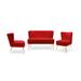 Westin Outdoor Farrah 3 Piece Velvet Living Room Set Velvet in Red | Wayfair Living Room Sets IL2001-RD