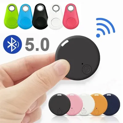 Mini dispositif anti-perte Bluetooth 5.0 traqueur GPS rond mode animal de compagnie enfants