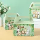Boîtes à Bonbons avec Animaux de la Jungle Décoration de ixd'Anniversaire Safari Emballage Cadeau