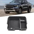 Boîte de rangement de voiture pour Ford-Ranger 2023 accoudoir central boîte cachée porte-gobelet