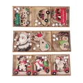 Ornements de pendentif de Noël en bois décor d'arbre de joyeux Noël décor pour la maison cadeaux