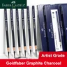 5/6 pz Faber Castell Goldfaber Charcoal Graphite Sketch Set EX-Soft Medium Hard matite per disegnare