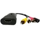 Adattatore convertitore audio video composito da HDMI a RCA, AV, 1080P HD HDMI a 3RCA CVB supporta