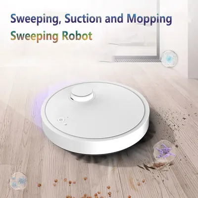 Automatischer Roboter-Staubsauger, 3-in-1, intelligentes kabelloses Kehren, nasses und trockenes, Image