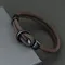 Bracciale in corda di moda da uomo doppio strato da campeggio all