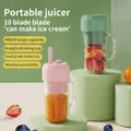 Bottiglia frullatore portatile elettrico 10 lame frullatore multifunzione succo fresco frullatore