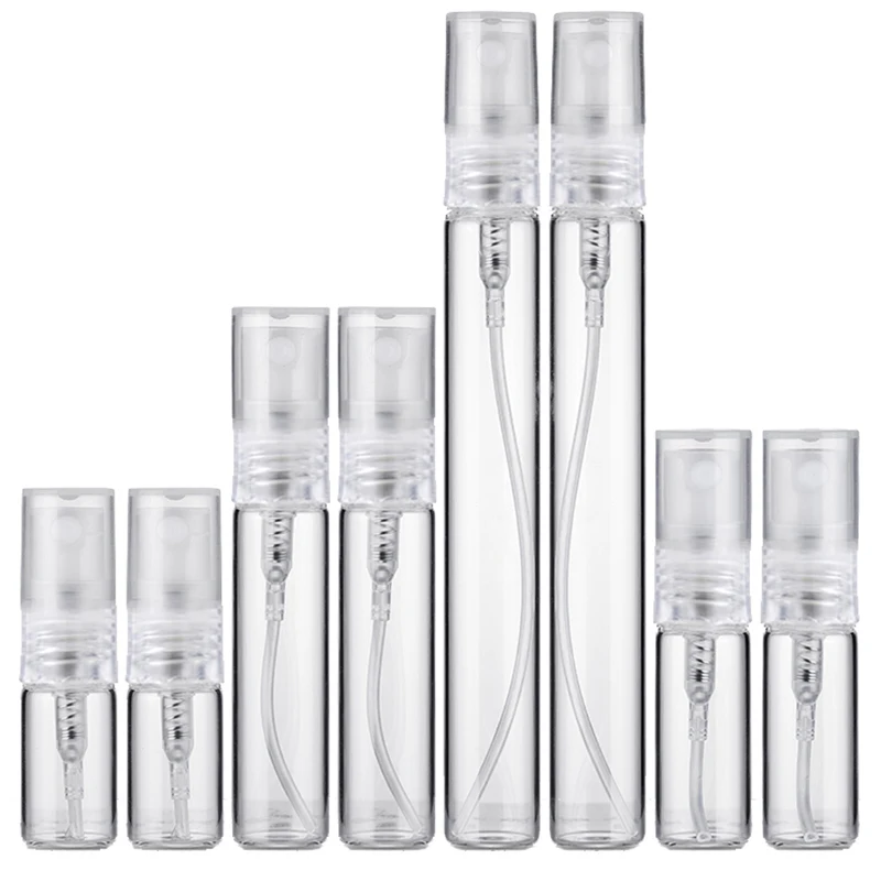8/16PCS Parfüm Flasche Tragbare Glas Nachfüllbare Spray Flasche Zerstäuber Container Frauen Parfüm Pumpe Reise Flasche Image