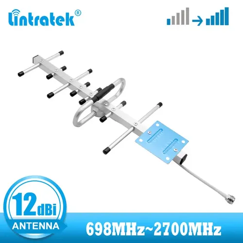 Lintratek 2G 3G 4G Yagi-antenne 12dbi 698-2700MHz Outdoor Antenne für Handy Signal Booster GSM UMTS