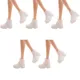 NK 5 paare/satz Puppe Weiß Schuhe Nette Mode Laufschuhe Für Barbie Puppe Hohe Qualität Baby