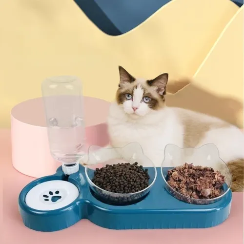 Katzenfutter Schüssel Haustier automatische Feeder Wassersp ender Hund Katze Futter behälter