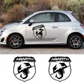 2 Stück Autotür Seiten aufkleber für Fiat Abarth Tuning Zubehör Auto Seiten rock Vinyl Film