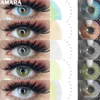 AMARA 1 Paar Farbige Kontaktlinsen Natürliche Farbe Kontaktlinsen Für Augen Schönheit Kontaktlinsen