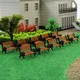 Evemodel 10 stücke Modelle isen bahnen Layout g o ho tt n Maßstab Modell Bank Stuhl Sofa für Park