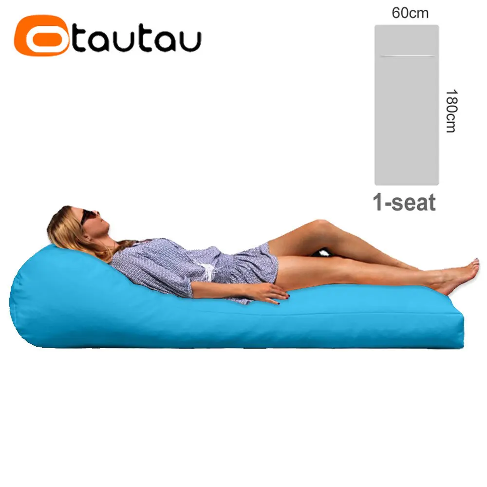 Otautau Outdoor Chaiselongue Hocker Abdeckung kein Füllstoff wasserdichtes Schwimmbad schwimmender Strand Garten Camp Sitzsack Puff Schlafs ofa sf059