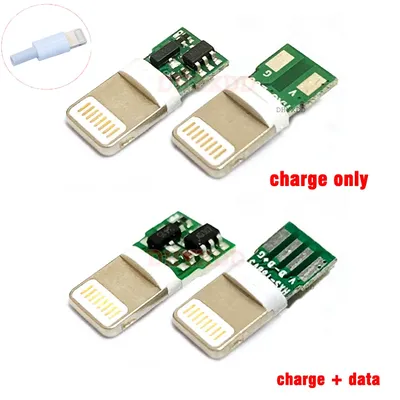 2-10PCS 8Pin Stecker USB Stecker 8P DIY Selbst-Reparatur Schweißen Typ Adapter Konverter für iphone 8 9 10 6 Plus XR Image