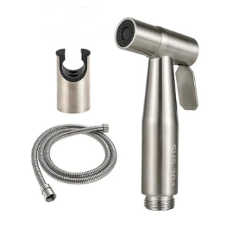 Hand tragbare Toilette Bidet Sprayer Pistole Halter Edelstahl Handheld Bidet Wasserhahn Hause Badezimmer Dusche Kopf Schlauch Selbstreinigung
