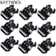9x Clip con fibbia Supporto base per GoPro Hero 12 11 10 9 8 7 6 5 4 Session MAX 2018 Fusion, DJI Osmo Action AKASO SJCAM SJ4000 EKEN