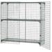 Global Industrial 184097 48 x 36 x 48 in. Wire Mesh Security Cage with Ventilated Locker Gray