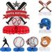 2 Sets of Baseball Honeycomb Centerpieces Table Decorations Baseball Themed Table Decors