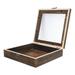 Square Picture Frame Insect Specimen Box Case with Glass Wooden Jewelry Tray Photo Frames Necklace Container