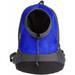 Pet backpack carrier for small Puppy cat dog(8kgs Max)Travel Pet front back bag breathable Soft Mesh Pup Pack 42 38 20 cm - Blue