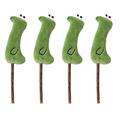 4Pcs Catnip Toy Cat Chew Toy Chew Stick Soft Plush Teething Chew Toy With Cute Shape