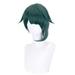 Alaparte Anti-Alice Style Cos Wig Blue Asymmetrical Short Hair Up Wig Synthetic