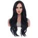 Skpblutn Human Hair Wig Long Curly Hair Wig Women s Medium Long Curly Hair European And American Fashion Fiber Hair Big Wavy Long Hair Wig Headband Wigs Black