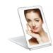 Travel Makeup Mirror 3 Color Lighting Vanity Mirror Rechargeable 1000mAh Batteries Portable Lighted Makeup Mirror Folding Light up Travel Portable Makeup Mirror for Cosmetic Gifts Travel