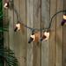 Northlight 10-Count Brown and Whte Owl Patio Light Set 5.75ft Green Wire