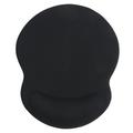Silicone Wrist Support Mouse Pad Ergonomic Mouse Pad with Gel Wrist Rest Support (Black)