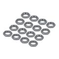 Uxcell Aluminum 17mm Thread 1mm Hex Wheel Nuts for 1/8 RC Model Car Trucks Off Car Upgraded Parts 16PCS(Titanium Color)