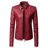 Dtydtpe Clearance Sales Jackets for Women Womens Long Sleeve Leather Jacket Motorcycle Leather Jacket Pu Leather Jacket Fashion Womens Jacket Coat Leather Jacket Women