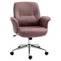 Vinsetto Mid Back Swivel Chair - Deep Red, Red