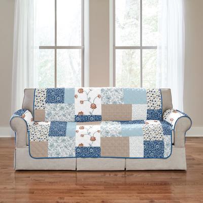 Printed Patchwork Loveseat Cover by BrylaneHome in...