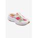 Extra Wide Width Women's The Traveltime Slip On Mule by Easy Spirit in Floral Bloom (Size 7 1/2 WW)