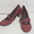 Pink Victoria's Secret Shoes | Mary Jane Pumps Women's Size 6 Made In Brazil Maroon Leather | Color: Red | Size: 6